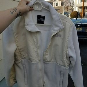 White north face fleece